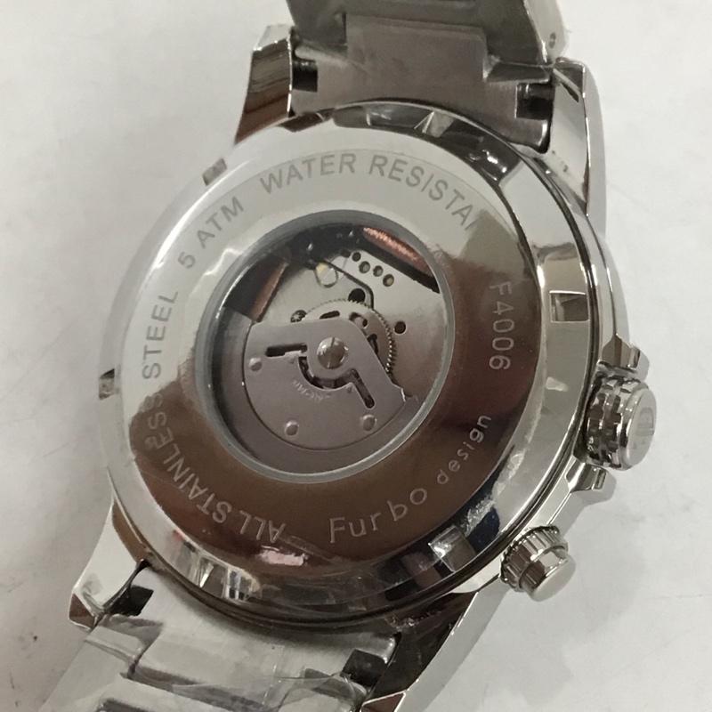 ファルボ FURBO 腕時計 アナログ（自動巻き） F4006 箱有 ロゴ、文字 銀 / シルバー /  メンズ USED 古着 中古 10134066