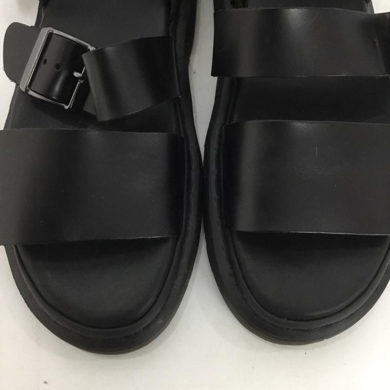 ドクターマーチン Dr.Martens サンダル サンダル AW008 CK110 GRYPHON レザー UK8 箱有 US：9 無地 黒 / ブラック /  メンズ USED 古着 中古 10125083