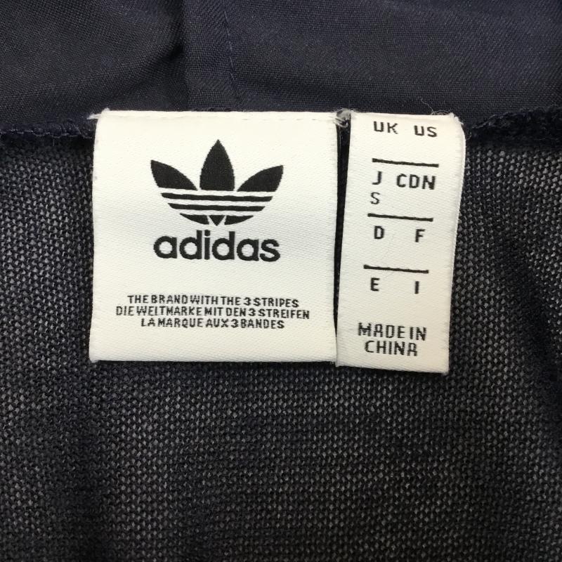アディダス adidas パーカー 長袖 BR4512 S ロゴ、文字 紺 / ネイビー /  レディース USED 古着 中古 10144393