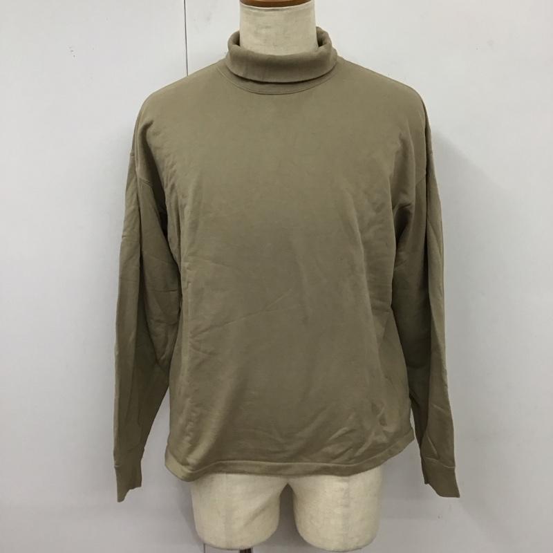 オーラリー AURALEE カットソー 長袖 長袖カットソー タートルネックカットソー ロングスリーブカットソー プリントTシャツ 3 無地 ベージュ / ベージュ /  メンズ USED 古着 中古 10119020