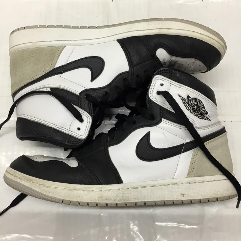 ナイキ NIKE スニーカー スニーカー 555088-108 AIR JORDAN 1 RETRO HIGH OG 27.5cm 箱有 27.5cm ロゴ、文字 白 / ホワイト / X 黒 / ブラック / X 灰 / グレー /  メンズ USED 古着 中古 10122245