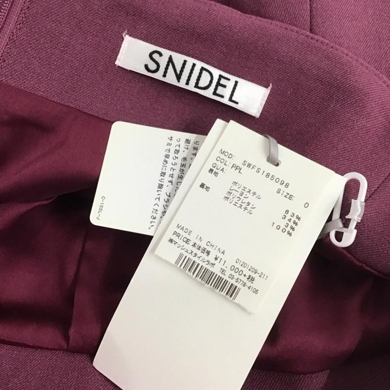 スナイデル SNIDEL スカート ロングスカート SWFS185098 マーメイドミドルスカート 0 無地 紫 / パープル /  レディース USED 古着 中古 10140376
