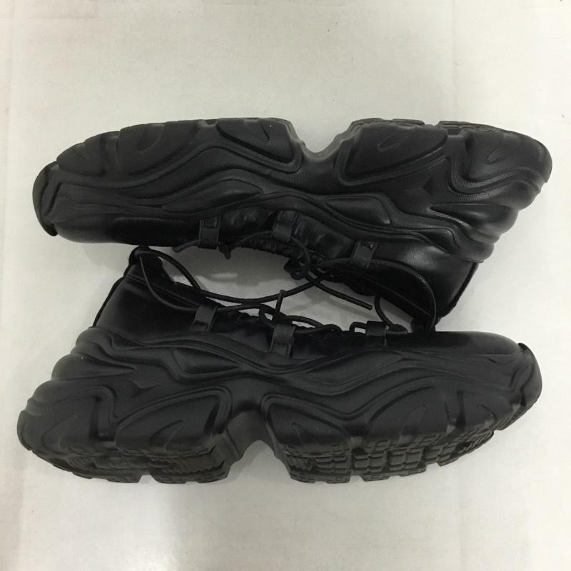 ジーナシス JEANASIS スニーカー スニーカー レースアップバレエスニーカー M 無地 黒 / ブラック /  レディース USED 古着 中古 10145605