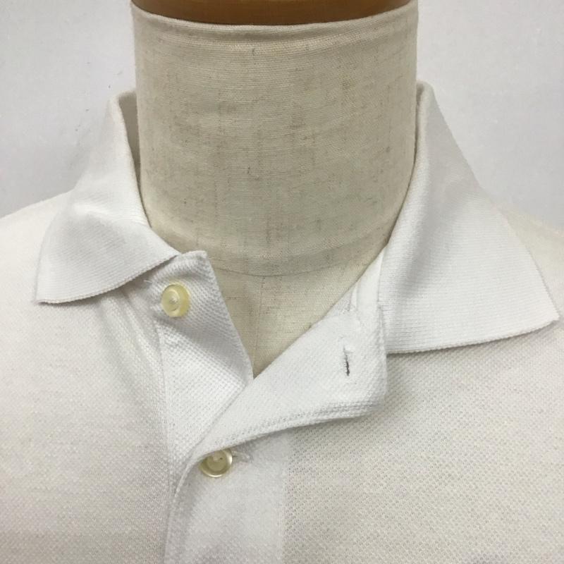 クリームソーダ CREAMSODA ポロシャツ 半袖 半袖ポロシャツ カラーシャツ 半袖カットソー S ロゴ、文字 白 / ホワイト /  メンズ USED 古着 中古 10113114