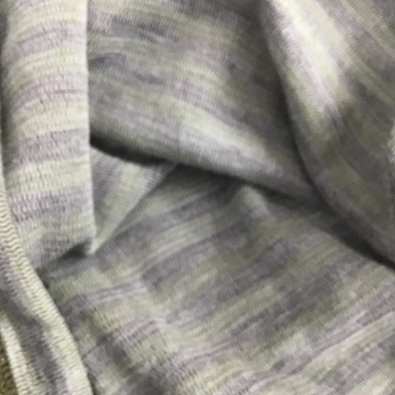 モンベル mont-bell カットソー 長袖 長袖カットソー クルーネックカットソー プリントカットソー M ボーダー柄 カーキ / カーキ /  メンズ USED 古着 中古 10142415