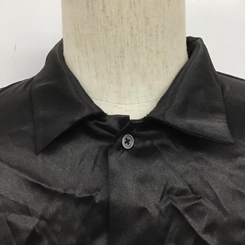 アンリラクシング unrelaxing シャツ、ブラウス 半袖 半袖シャツ カラーシャツ カジュアルシャツ M 無地 黒 / ブラック /  メンズ USED 古着 中古 10107140