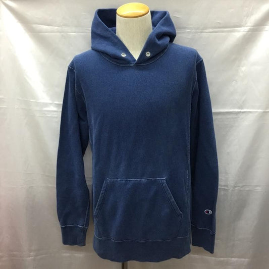 チャンピオン Champion パーカー 長袖 長袖パーカー フード付きパーカー プリントスウェット トレーナー XL 無地 青 / ブルー /  メンズ USED 古着 中古 10108459