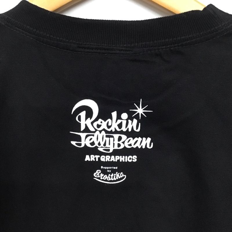 エロスティカ EROSTiKA Tシャツ 半袖 半袖カットソー プリントTシャツ クルーネックカットソー XL プリント 黒 / ブラック /  メンズ USED 古着 中古 10130100