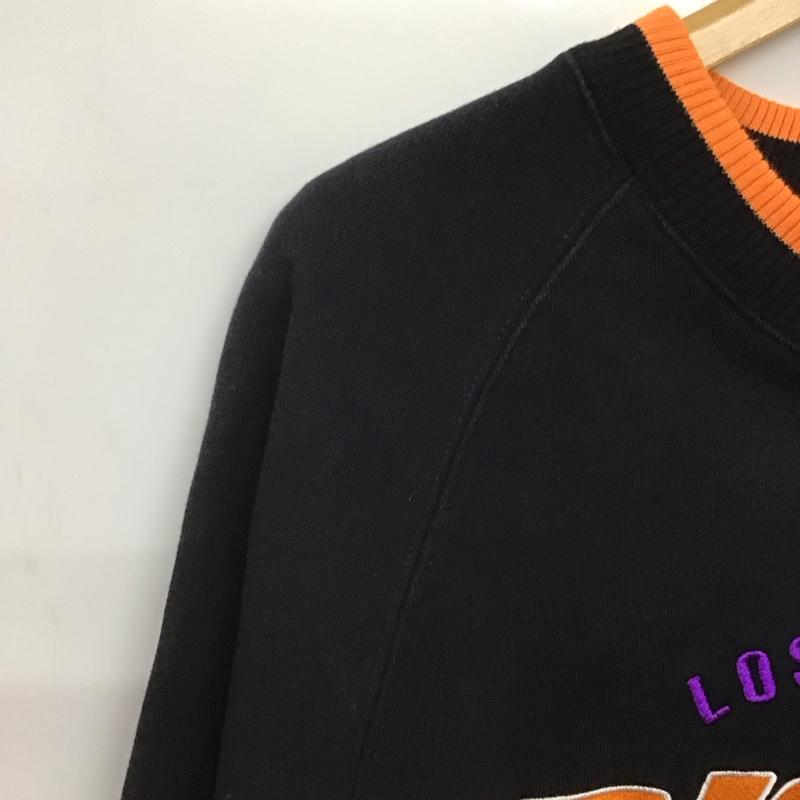 エクストララージ XLARGE トレーナー 長袖 長袖トレーナー スウェット クルーネック プルオーバー L ロゴ、文字 黒 / ブラック /  メンズ USED 古着 中古 10141514