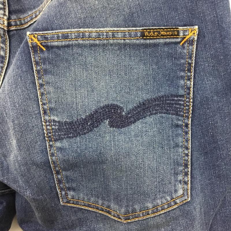 ヌーディージーンズ Nudie Jeans パンツ デニム、ジーンズ デニムパンツ ストレートパンツ ワイドパンツ カジュアルパンツ 36 無地 インディゴ / インディゴ /  メンズ USED 古着 中古 10120096