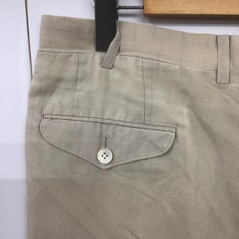 バーバリーズ BURBERRYS パンツ スラックス スラックス ワイドパンツ カジュアルパンツ ストレートパンツ 90s リネン 無地 ベージュ / ベージュ /  メンズ USED 古着 中古 10106558