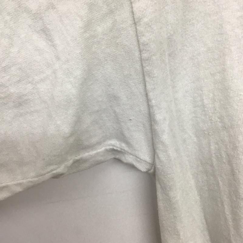 ギルダン GILDAN Tシャツ 半袖 半袖カットソー プリントTシャツ クルーネックカットソー L プリント 白 / ホワイト /  メンズ USED 古着 中古 10132260