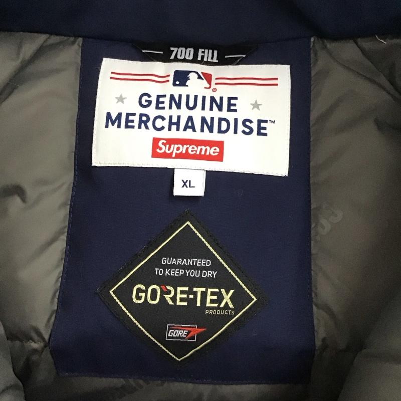 シュプリーム Supreme ジャケット、上着 ダウンジャケット 21AW GORE-TEX700-FillDownJacket ダウンジャケット ジップアップジャケット XL ロゴ、文字 紺 / ネイビー /  メンズ USED 古着 中古 10131365