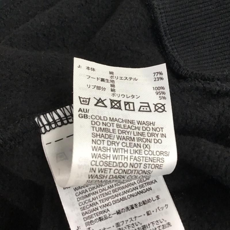 アディダス adidas パーカー 長袖 gf6977 ジップパーカー スポーツウェア ロゴ、文字 黒 / ブラック /  メンズ USED 古着 中古 10144550