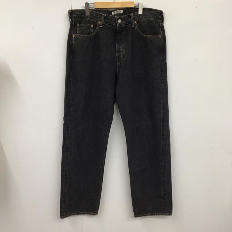 クーティープロダクションズ COOTIE PRODUCTIONS パンツ デニム、ジーンズ ワイド バギージーンズ デニムパンツ XL 無地 黒 / ブラック /  メンズ USED 古着 中古 10121299