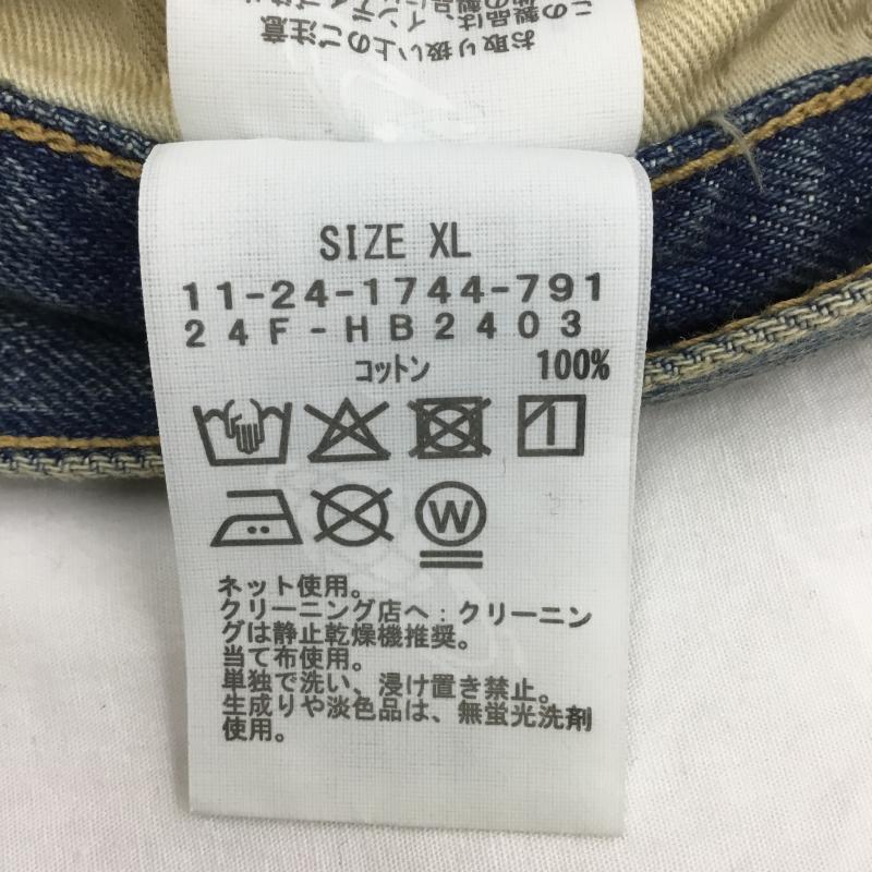 ビームス BEAMS パンツ ワークパンツ、ペインターパンツ FUTURE ARCHIVE  DENIM CARDO PANTS バギーシルエット XL 無地 青 / ブルー /  メンズ USED 古着 中古 10124453