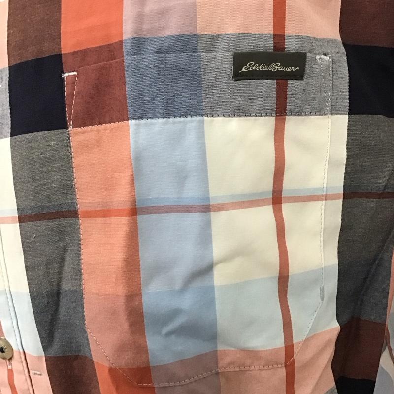 エディーバウアー Eddie Bauer シャツ、ブラウス 長袖 長袖シャツ カラーシャツ ポケットシャツ 長袖カットソー チェックシャツ L チェック マルチカラー / マルチカラー /  メンズ USED 古着 中古 10115310