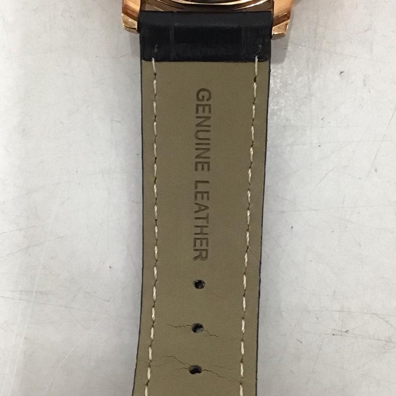 ニューヨーカー NEWYORKER 腕時計 アナログ（自動巻き） NY002 カレンダー レザーベルト 箱有 ロゴ、文字 黒 / ブラック /  メンズ USED 古着 中古 10134478