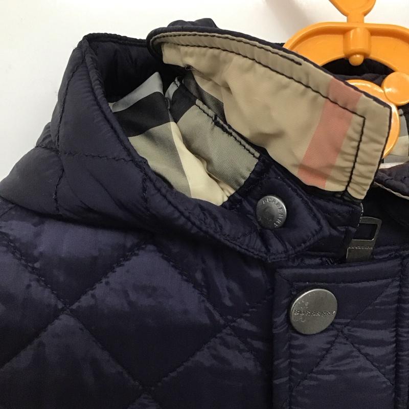 バーバリー BURBERRY ジャケット、上着 ジャケット、ブレザー キルティングジャケット アウター 110cm 無地 紺 / ネイビー /  ボーイズ USED 古着 中古 10147225