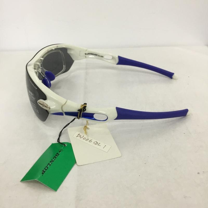 ダンロップ DUNLOP めがね・サングラス サングラス DU-006 スポーツサングラス ロゴ、文字 白 / ホワイト / X 青 / ブルー /  メンズ USED 古着 中古 10140452