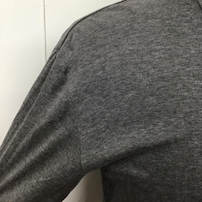 バーバリーブラックレーベル BURBERRY BLACK LABEL ポロシャツ 長袖 長袖ポロシャツ カラーシャツ ロングスリーブカットソー 3 ロゴ、文字 灰 / グレー /  メンズ USED 古着 中古 10113117