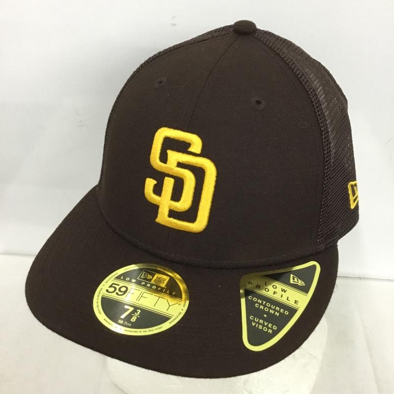 ニューエラ NEW ERA 帽子 キャップ SD サンディエゴ パドレス メッシュキャップ ロゴ、文字 茶 / ブラウン /  メンズ USED 古着 中古 10150596