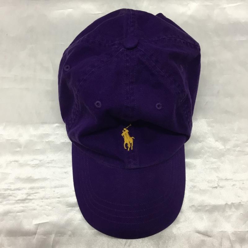 ポロバイラルフローレン Polo by RALPH LAUREN 帽子 キャップ コットン ワンポイント 紫 / パープル /  メンズ USED 古着 中古 10120006