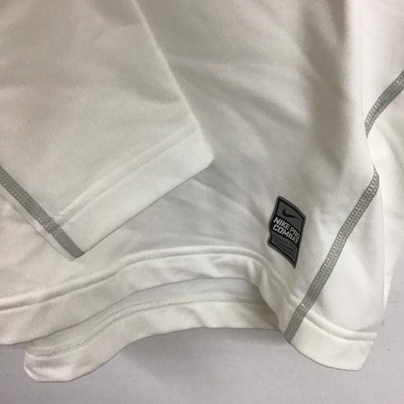 ナイキ NIKE カットソー 長袖 長袖カットソー タートルネックカットソー スポーツウェア XL ロゴ、文字 白 / ホワイト /  メンズ USED 古着 中古 10149734