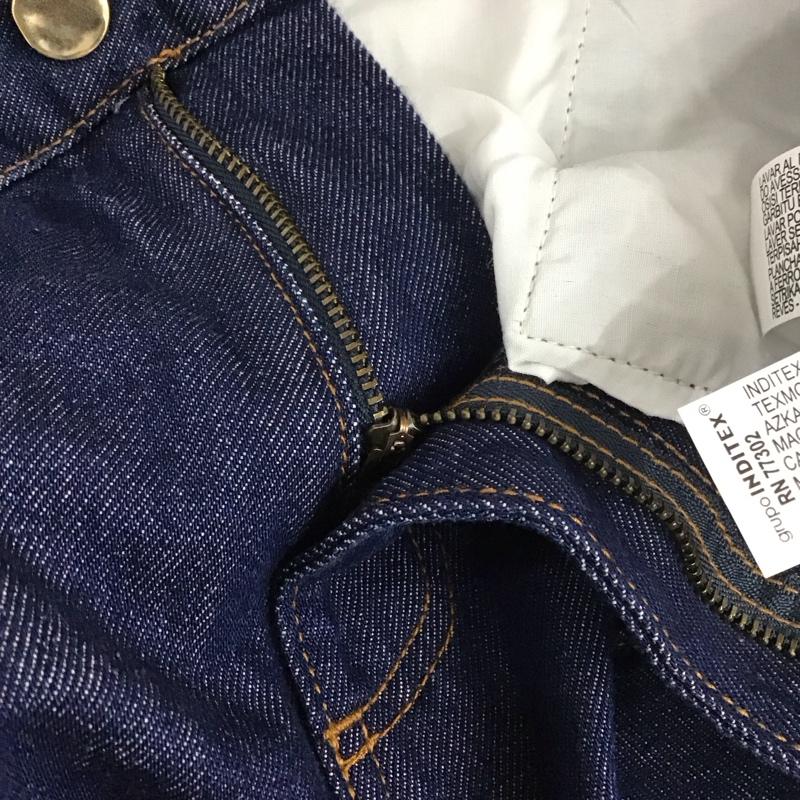 ザラ ZARA パンツ デニム、ジーンズ 4406 059 405 ワイドパンツ タグ付き 無地 インディゴ / インディゴ /  レディース USED 古着 中古 10109486