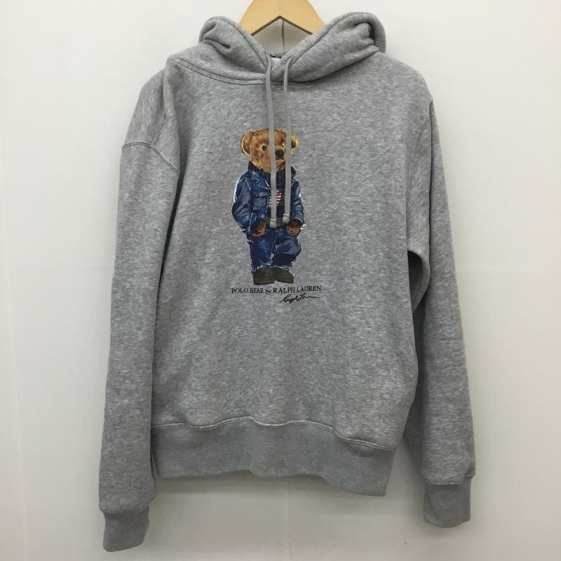 ポロラルフローレン POLO RALPH LAUREN パーカー 長袖 POLO BEAR by POLO RALPH LAUREN M プリント X キャラクター 灰 / グレー /  メンズ USED 古着 中古 10116044