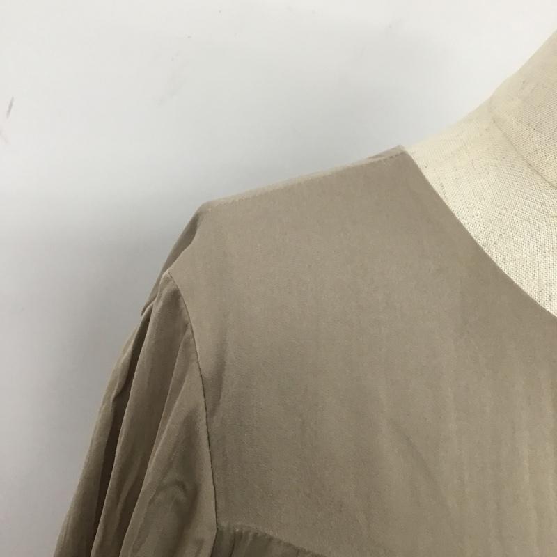 アーバンリサーチ URBAN RESEARCH ワンピース ロングスカート UR06-26D002 ランダムプリーツティアードワンピース 無地 ベージュ / ベージュ /  レディース USED 古着 中古 10106143