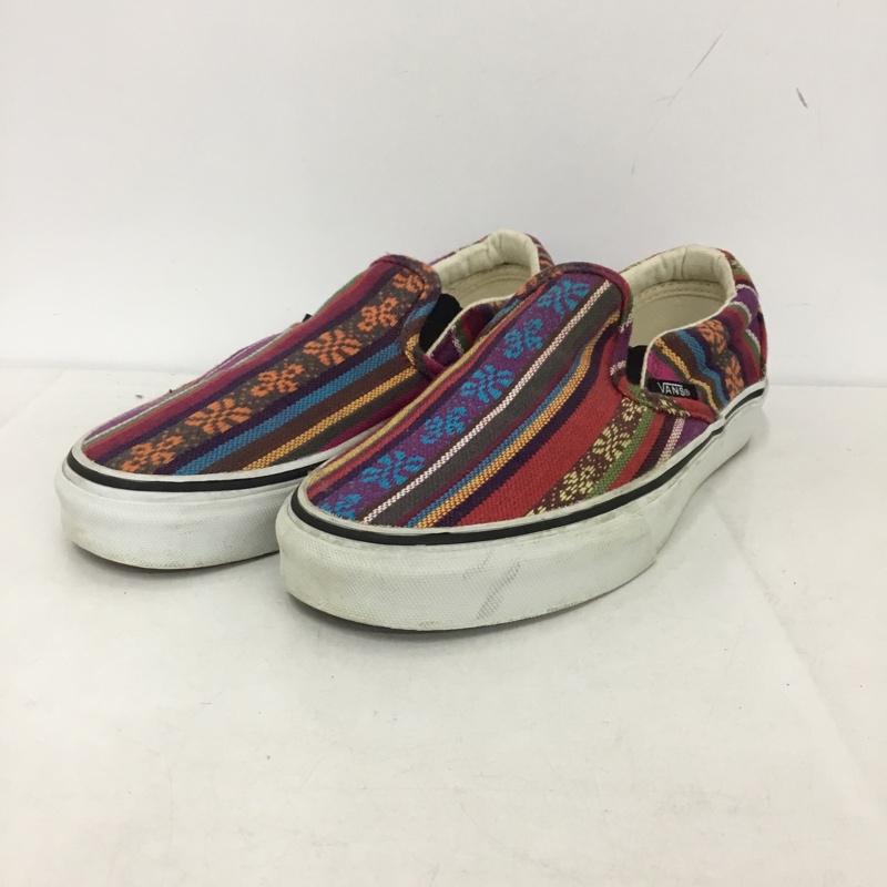 バンズ VANS スリッポン スリッポン T375 スニーカー US7 US：7  マルチカラー / マルチカラー /  レディース USED 古着 中古 10145613