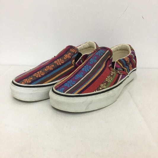 バンズ VANS スリッポン スリッポン T375 スニーカー US7 US：7  マルチカラー / マルチカラー /  レディース USED 古着 中古 10145613