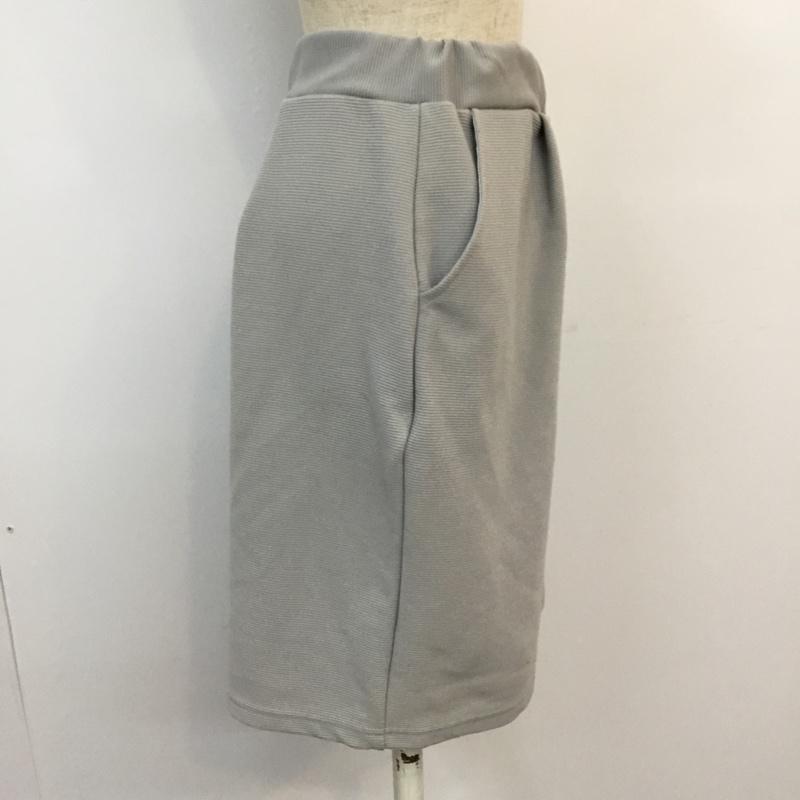 ローリーズファーム LOWRYS FARM スカート ミニスカート FREE 無地 灰 / グレー /  レディース USED 古着 中古 10046515