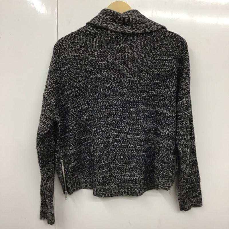 ジーナシス JEANASIS ニット、セーター 長袖 JS261660MC サイドファスナー FREE 無地 黒 / ブラック /  レディース USED 古着 中古 10119362