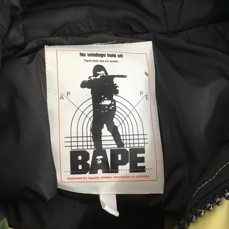 アベイシングエイプ A BATHING APE ジャケット、上着 ジャンパー、ブルゾン ジップアップジャケット ジャンパー ダウンジャケット カジュアルジャケット アウター L カモフラージュ柄・迷彩 マルチカラー / マルチカラー /  メンズ USED 古着 中古 10107022