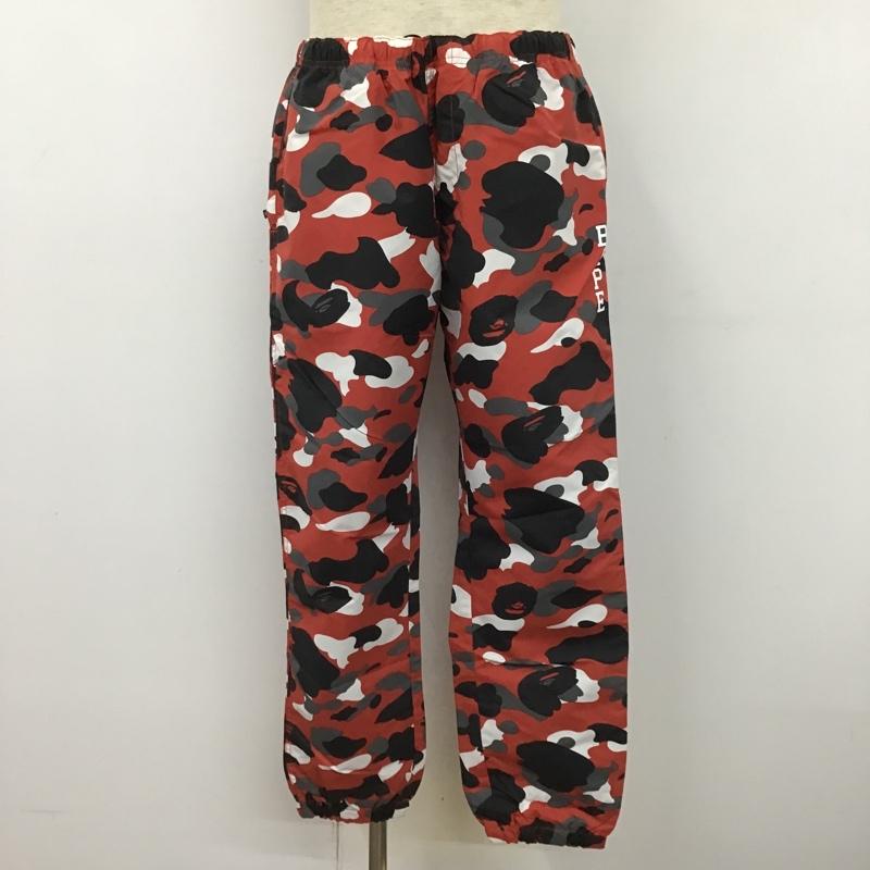 アベイシングエイプ A BATHING APE パンツ ワークパンツ、ペインターパンツ ナイロン サルカモ L 総柄 マルチカラー / マルチカラー /  メンズ USED 古着 中古 10102320