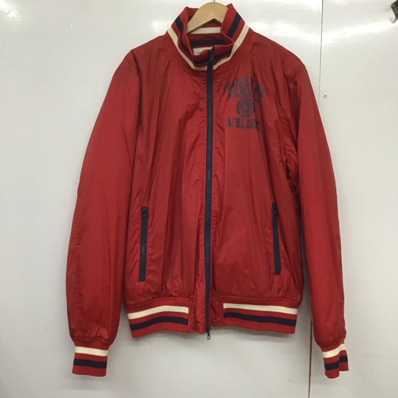 フランクリンマーシャル FRANKLIN&MARSHALL ジャケット、上着 ジャケット、ブレザー ジップアップジャケット ナイロンジャケット アウター L ロゴ、文字 赤 / レッド /  メンズ USED 古着 中古 10142911
