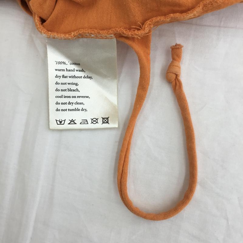 スビ KSUBI カットソー 長袖 S ロゴ、文字 橙 / オレンジ /  メンズ USED 古着 中古 10133854