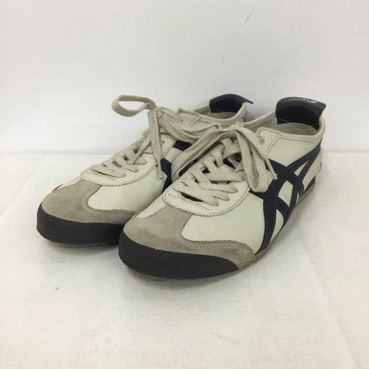 オニツカタイガー ONITSUKA TIGER スニーカー スニーカー 1183C102 MEXICO 66 27cm 27.0cm ロゴ、文字 紺 / ネイビー / X アイボリー / アイボリー /  メンズ USED 古着 中古 10142171