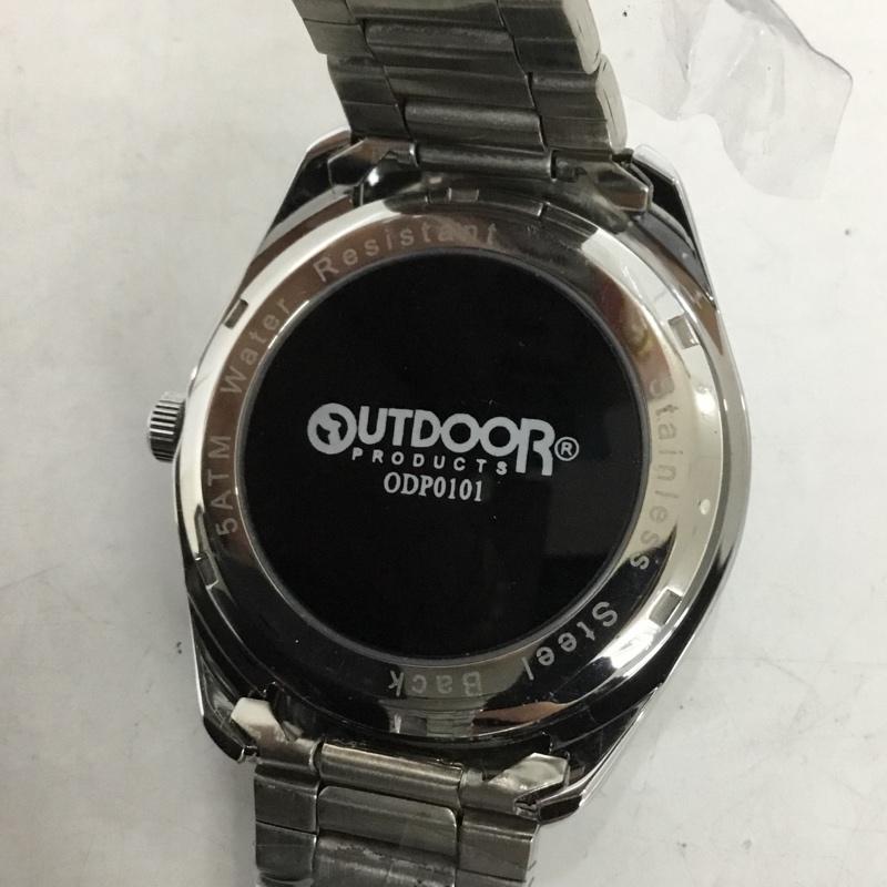 アウトドア OUTDOOR 腕時計 アナログ（クォーツ式） ODP0101 電波ソーラー ロゴ、文字 銀 / シルバー /  メンズ USED 古着 中古 10129444