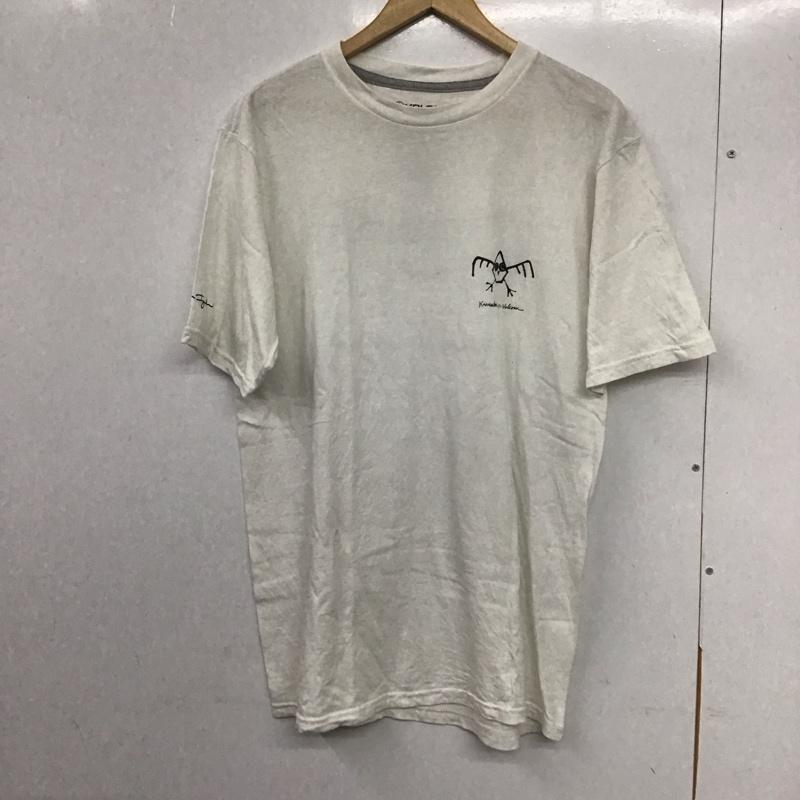 ボルコム VOLCOM Tシャツ 半袖 半袖カットソー プリントTシャツ クルーネックカットソー M プリント 白 / ホワイト /  メンズ USED 古着 中古 10132822