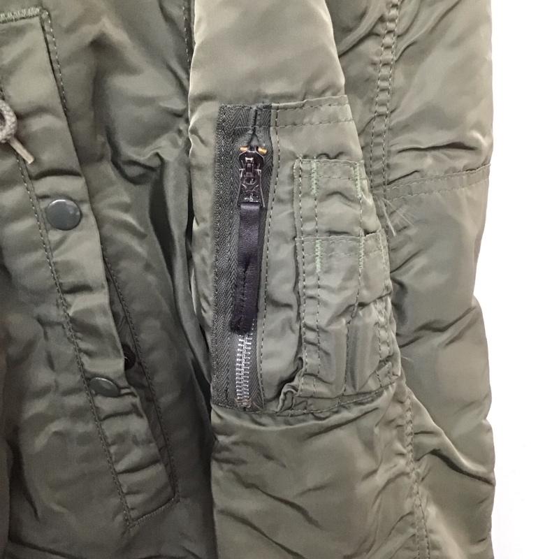 アルファインダストリー Alpha Industries ジャケット、上着 ジャンパー、ブルゾン ジップアップジャケット ジャンパー ジャケット カジュアルジャケット アウター L 無地 カーキ / カーキ /  メンズ USED 古着 中古 10124254