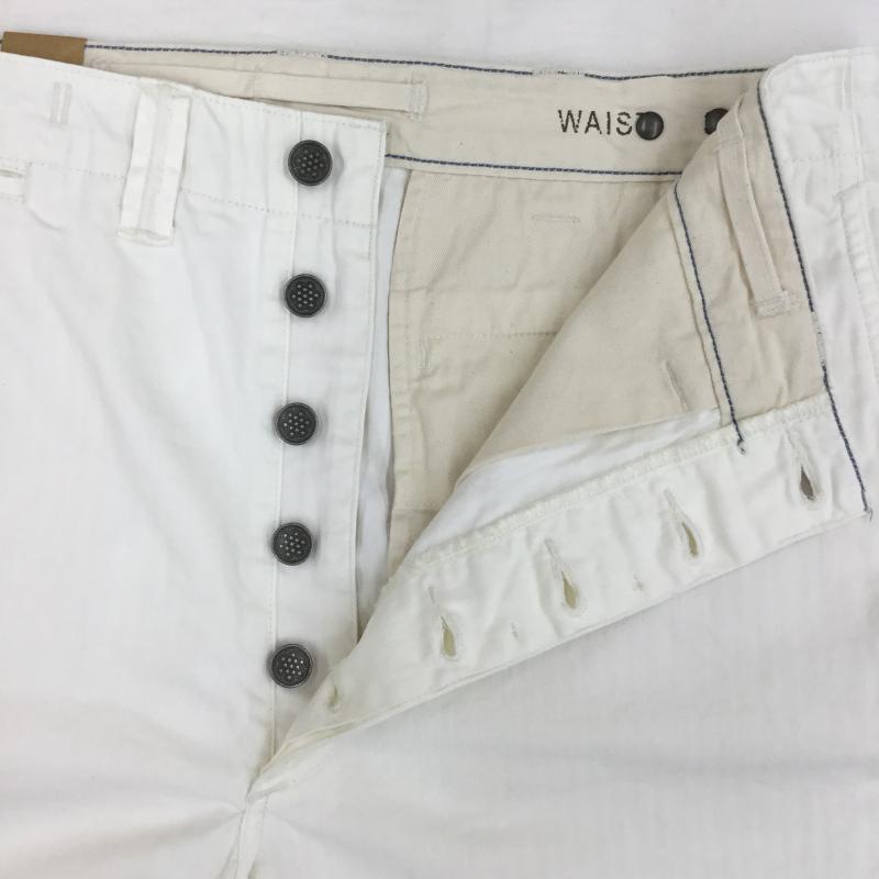 ダブルアールエル ラルフローレン RRL RALPH LAUREN パンツ ショートパンツ 34インチ 無地 白 / ホワイト /  メンズ USED 古着 中古 10118507