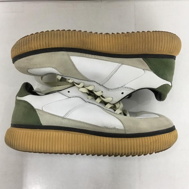 オニツカタイガーアンドレアポンピリオ Onitsuka Tiger × ANDREA POMPILIO スニーカー スニーカー TH709L DELEGACY 27.5cm 27.5cm ロゴ、文字 白 / ホワイト / X カーキ / カーキ /  メンズ USED 古着 中古 10146027