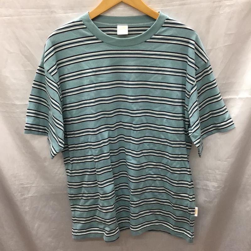 古着 USED Tシャツ 半袖 W0046-326 SPORTSWEAR クルーネック M ボーダー柄 水色 / ライトブルー / X 白 / ホワイト / X 紺 / ネイビー /  メンズ USED 古着 中古 10117763