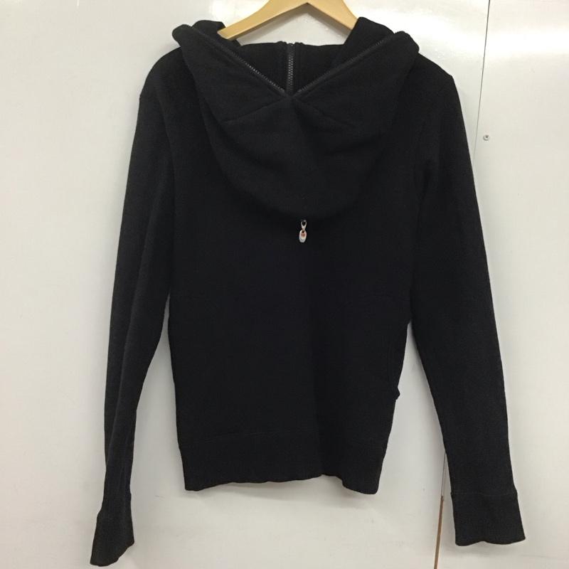 ヒピハパ Jipijapa パーカー 長袖 長袖パーカー ジップアップパーカー スウェット 3 無地 黒 / ブラック /  メンズ USED 古着 中古 10145361