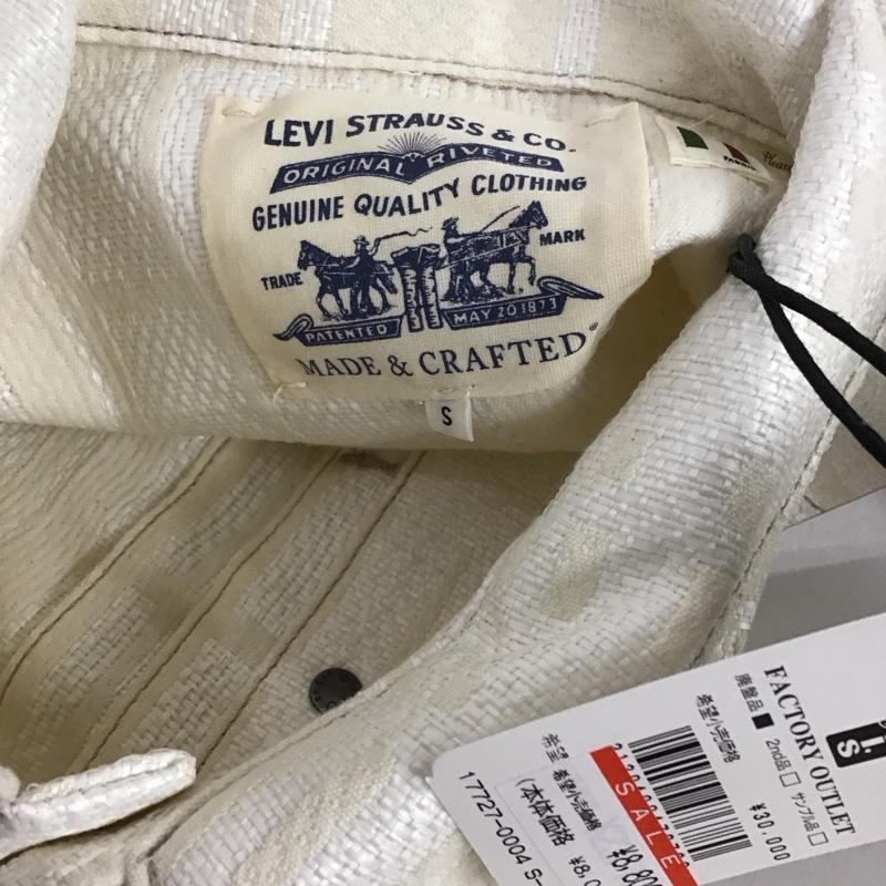 リーバイストラウスアンドコー Levi Strauss & co. ジャケット、上着 ジャケット、ブレザー カジュアルジャケット カラージャケット ポケットジャケット アウター S 総柄 白 / ホワイト /  メンズ USED 古着 中古 10123835