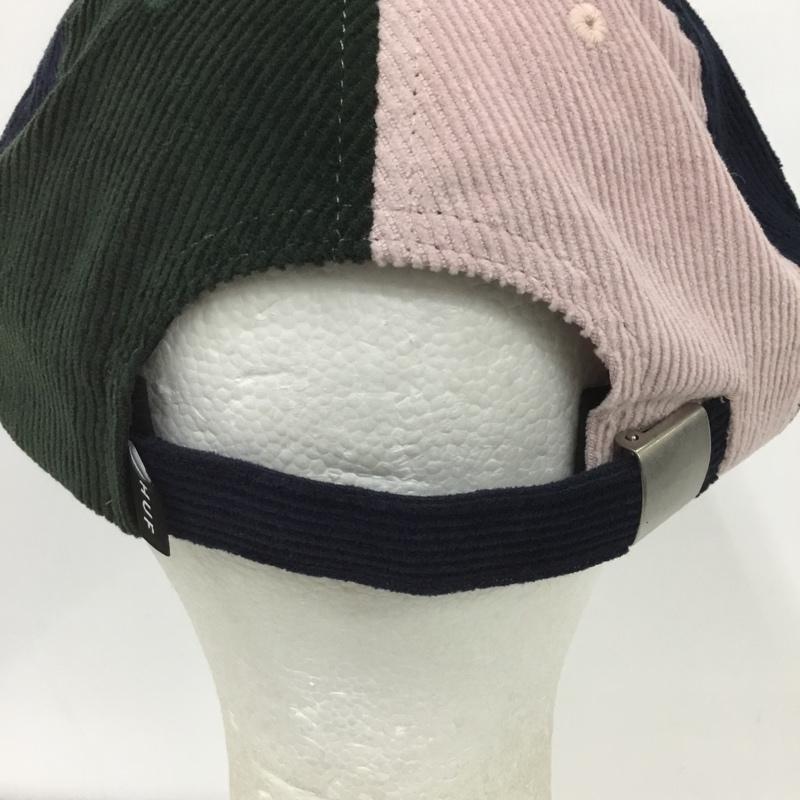 ハフ HUF 帽子 キャップ HT00594 コーデュロイ 6パネル ロゴ、文字 緑 / グリーン / X 紺 / ネイビー / X 桃 / ピンク /  メンズ USED 古着 中古 10132582
