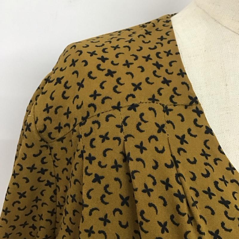 スライ SLY ワンピース ロングスカート 030BA433-4290 DARK MOSS LONG OP 1 総柄 キャメル / キャメル /  レディース USED 古着 中古 10108244